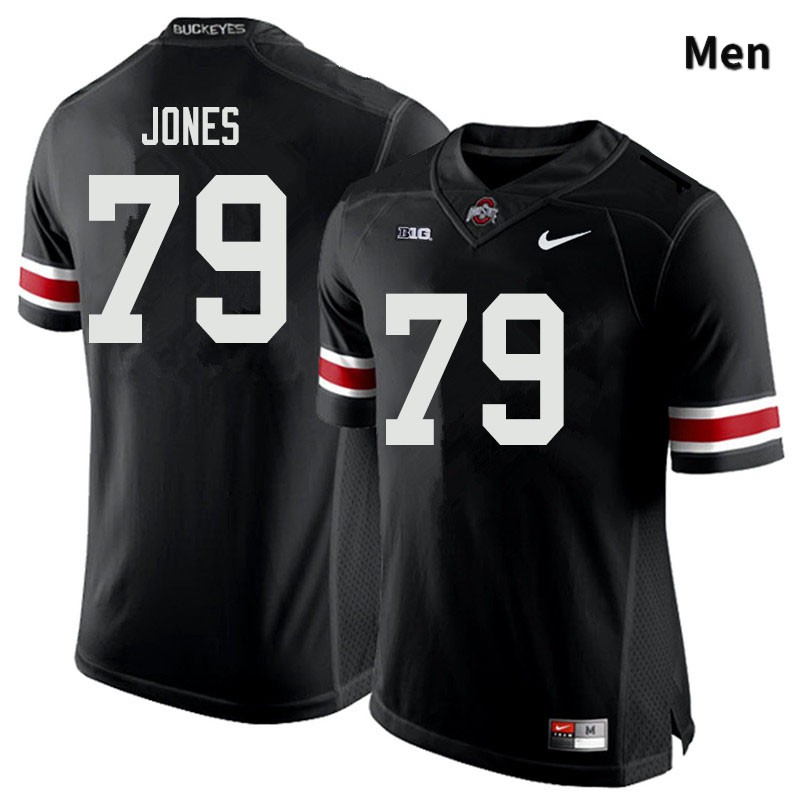 Men's Ohio State Buckeyes #79 Dawand Jones Black Authentic College Stitched Football Jersey 23MX040JW